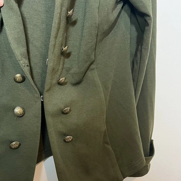 Modcloth Climb The Ranks Green Jacket - Picture 6 of 10